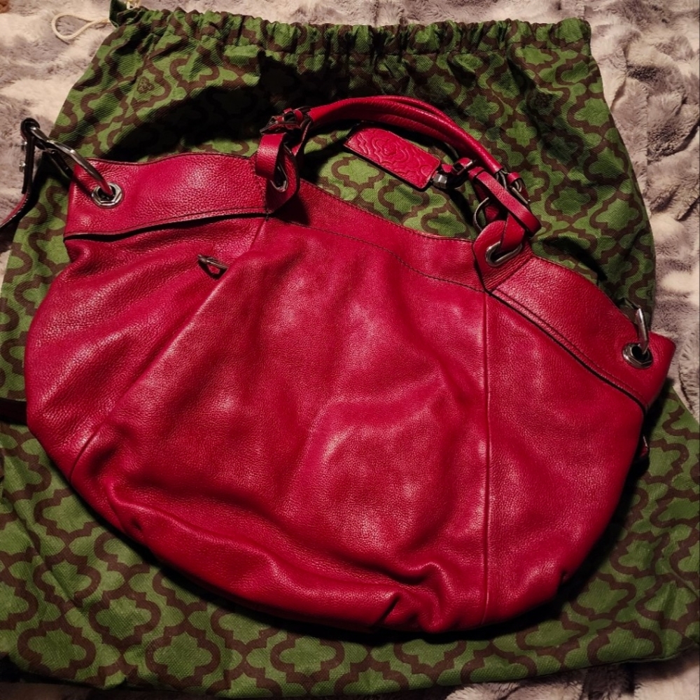 OrYany Leather Large Red Shoulderbag Handbag